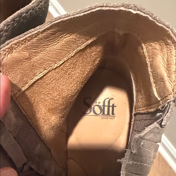 Sofft Women’s Suede Ankle Boots with Strap Accent - Picture 9 of 10